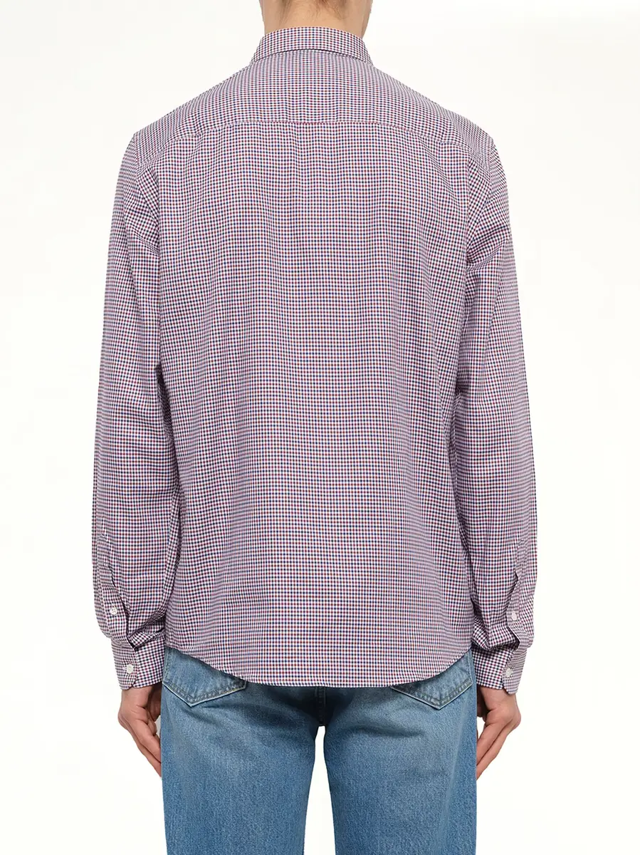 MIX Button Down Shirt in Burgundy | Thumbnail 3 MIX Button Down Shirt in Burgundy | Thumbnail 3