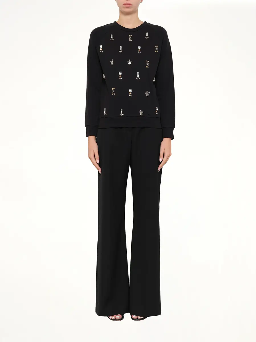 Lanvin Embroidered Jersey Top | Thumbnail 2 Lanvin Embroidered Jersey Top | Thumbnail 2