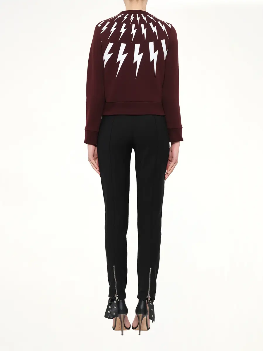 NEIL BARRETT Neil Barrett Sweatshirt in Burgundy | Thumbnail 4 NEIL BARRETT Neil Barrett Sweatshirt in Burgundy | Thumbnail 4