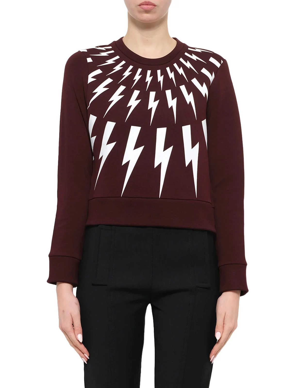 NEIL BARRETT Neil Barrett Sweatshirt in Burgundy