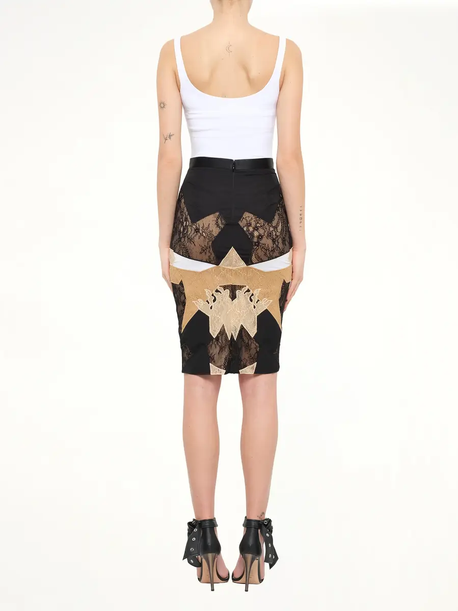 Givenchy Givenchy Skirt in Black/yellow | Thumbnail 4
