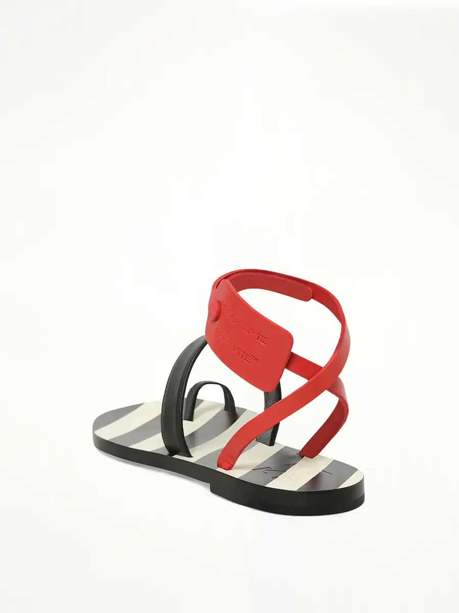 Off-White Zip Tie Flat Capri | Thumbnail 3 Off-White Zip Tie Flat Capri | Thumbnail 3