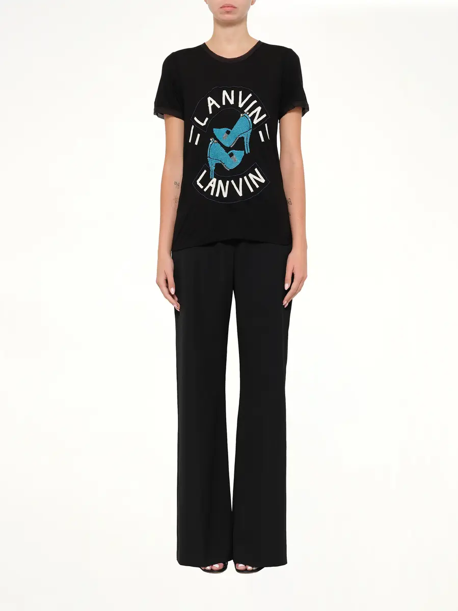 Lanvin Lanvin Embroidered Jersey Top | Thumbnail 2 Lanvin Lanvin Embroidered Jersey Top | Thumbnail 2