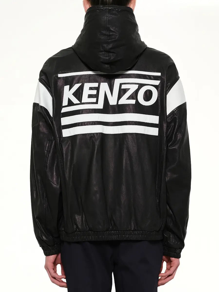 KENZO Hyper Logo Leather Jacket | Thumbnail 3