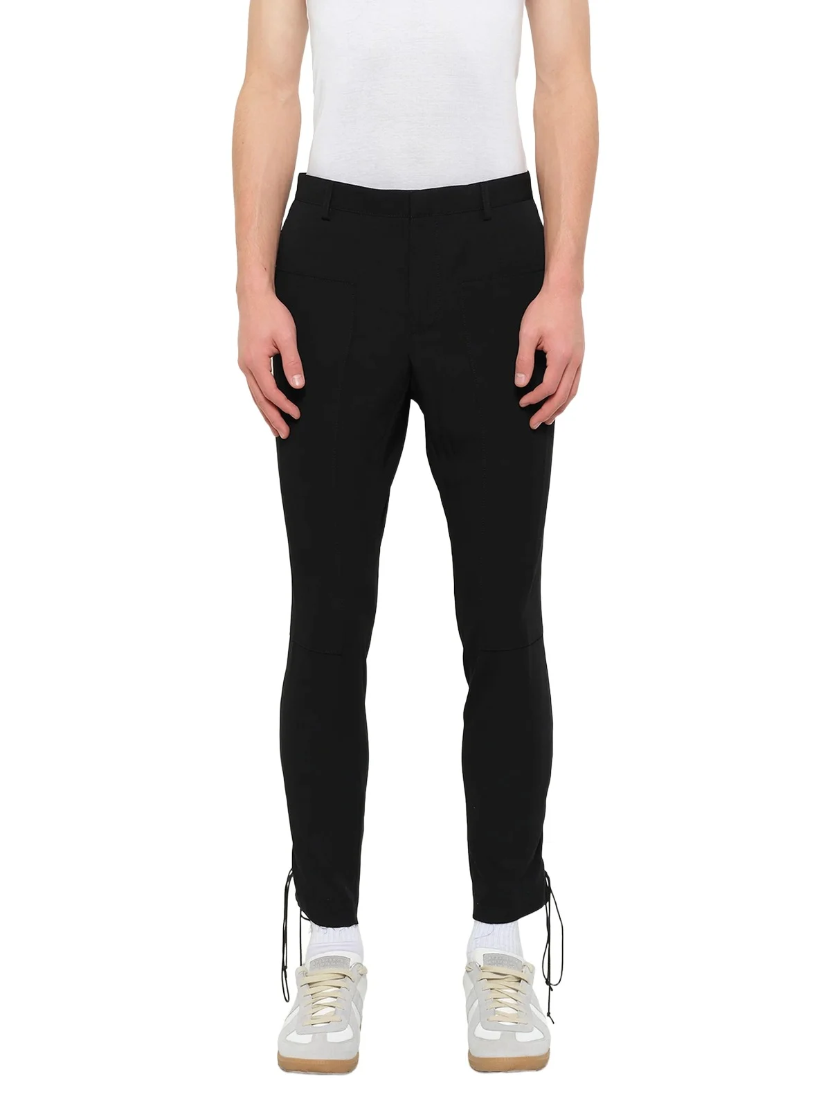 Lanvin Lanvin Slim Crop Patch Trousers