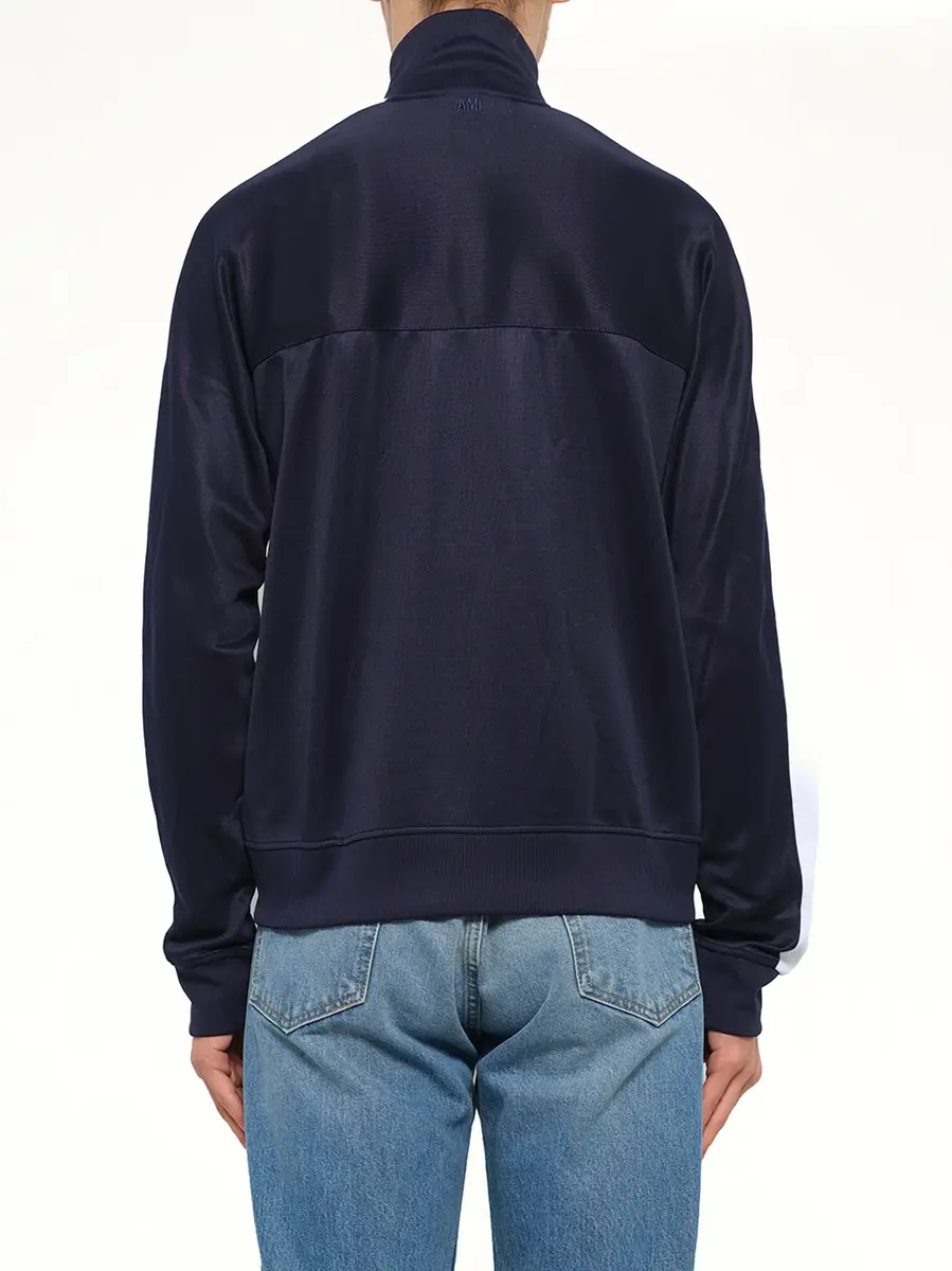 MIX Zipped Sweatshirt in Navy | Thumbnail 3 MIX Zipped Sweatshirt in Navy | Thumbnail 3