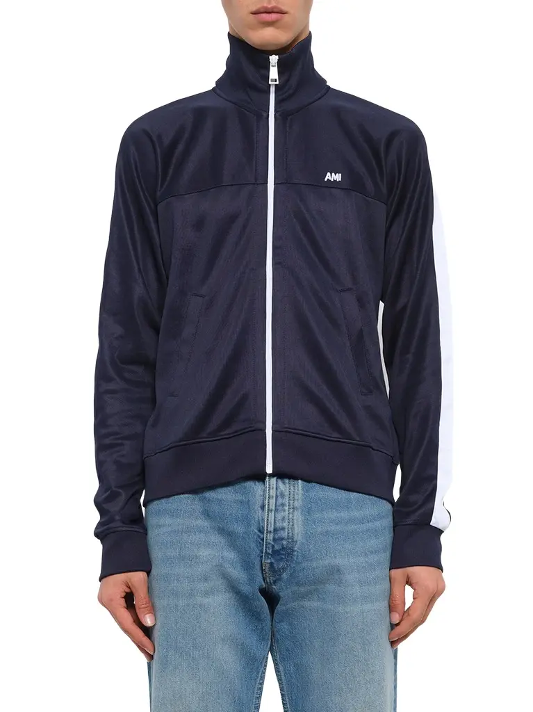 MIX Zipped Sweatshirt in Navy