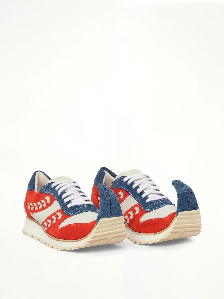 Loewe Dinosaur Sneaker Low in Blue/red/white | Thumbnail 2 Loewe Dinosaur Sneaker Low in Blue/red/white | Thumbnail 2