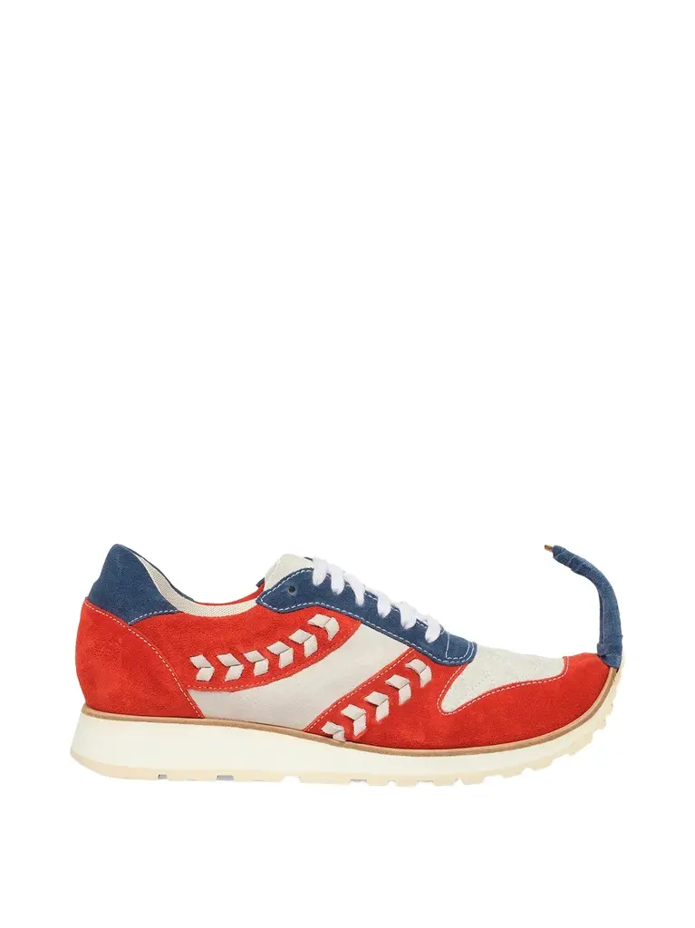 Loewe Dinosaur Sneaker Low in Blue/red/white