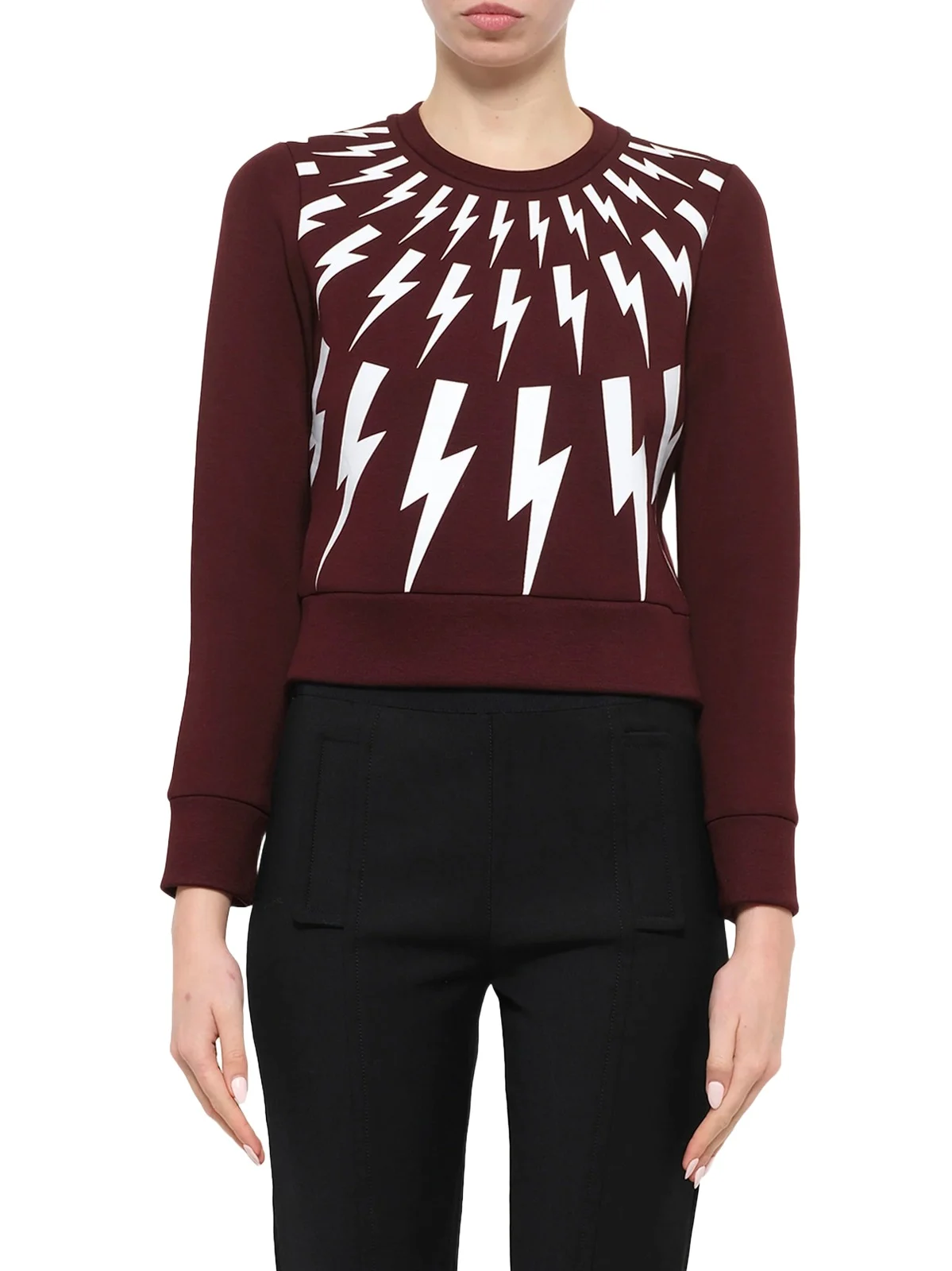 NEIL BARRETT Neil Barrett Sweatshirt in Burgundy