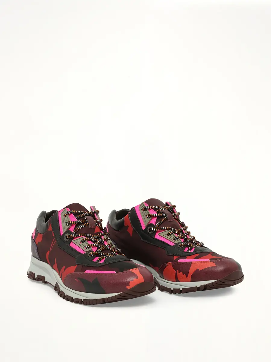 Lanvin Running in Flower Print Burgundy | Thumbnail 2