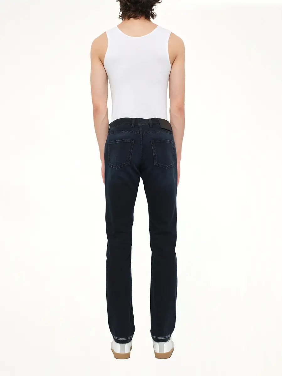 Lanvin Skinny Patch Jean in Anth | Thumbnail 4 Lanvin Skinny Patch Jean in Anth | Thumbnail 4
