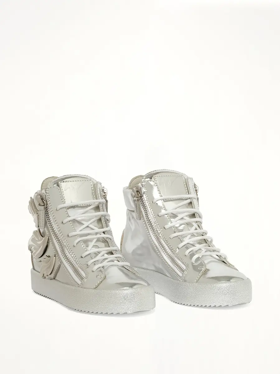 Giuseppe Zanotti Shooting Argento Sneaker | Thumbnail 2 Giuseppe Zanotti Shooting Argento Sneaker | Thumbnail 2