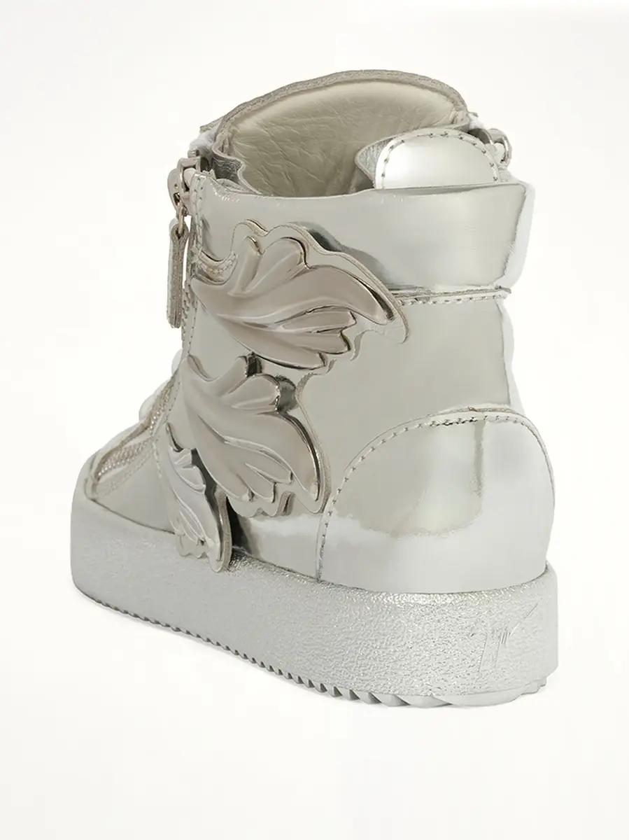Giuseppe Zanotti Shooting Argento Sneaker | Thumbnail 3 Giuseppe Zanotti Shooting Argento Sneaker | Thumbnail 3