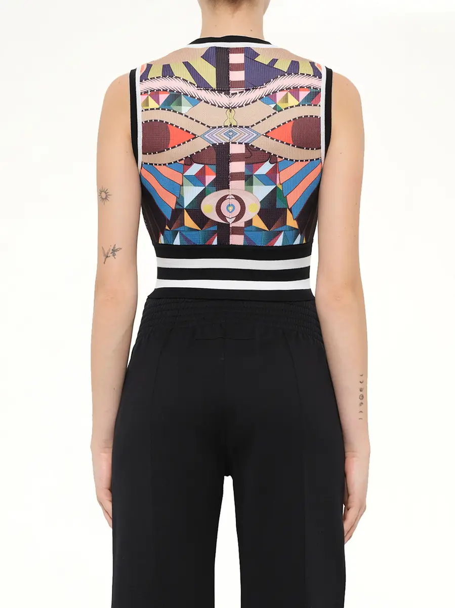 Givenchy Sleeveless Top in Multicolor | Thumbnail 3 Givenchy Sleeveless Top in Multicolor | Thumbnail 3