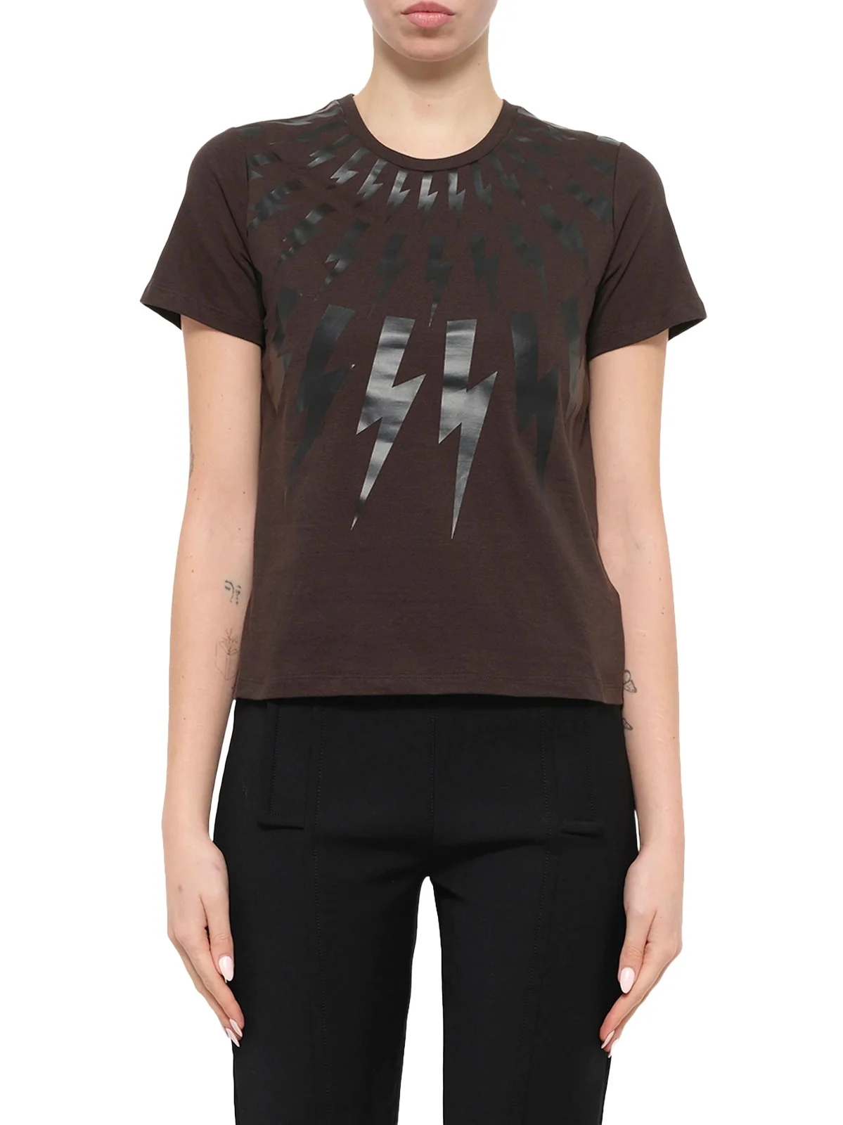 NEIL BARRETT T-shirt in Brown