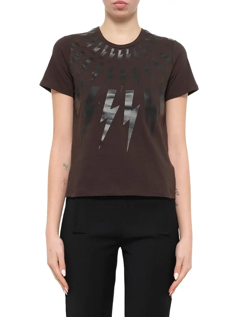NEIL BARRETT T-shirt in Brown