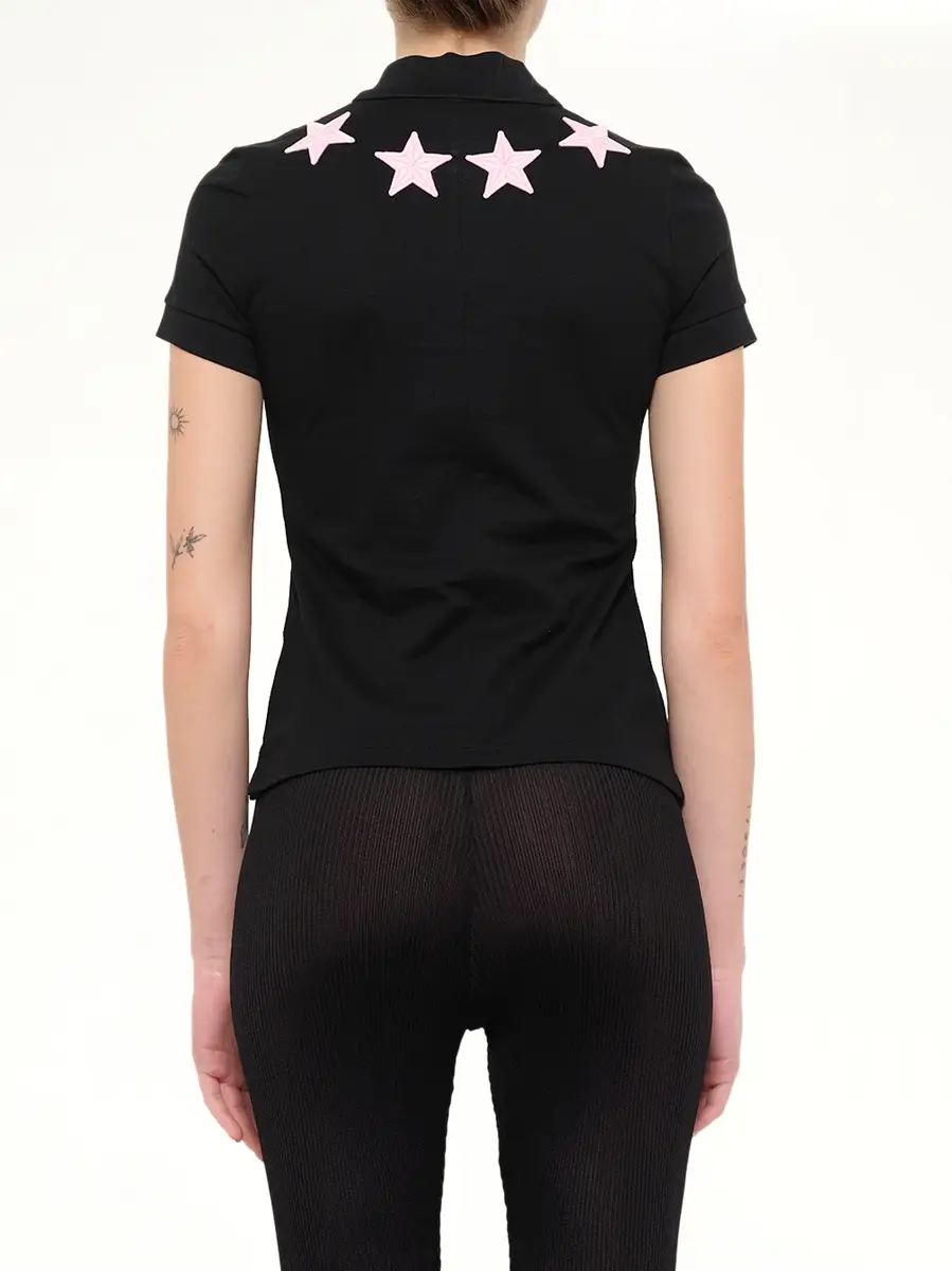 Givenchy Short Sleeve Polo in Black | Thumbnail 3 Givenchy Short Sleeve Polo in Black | Thumbnail 3