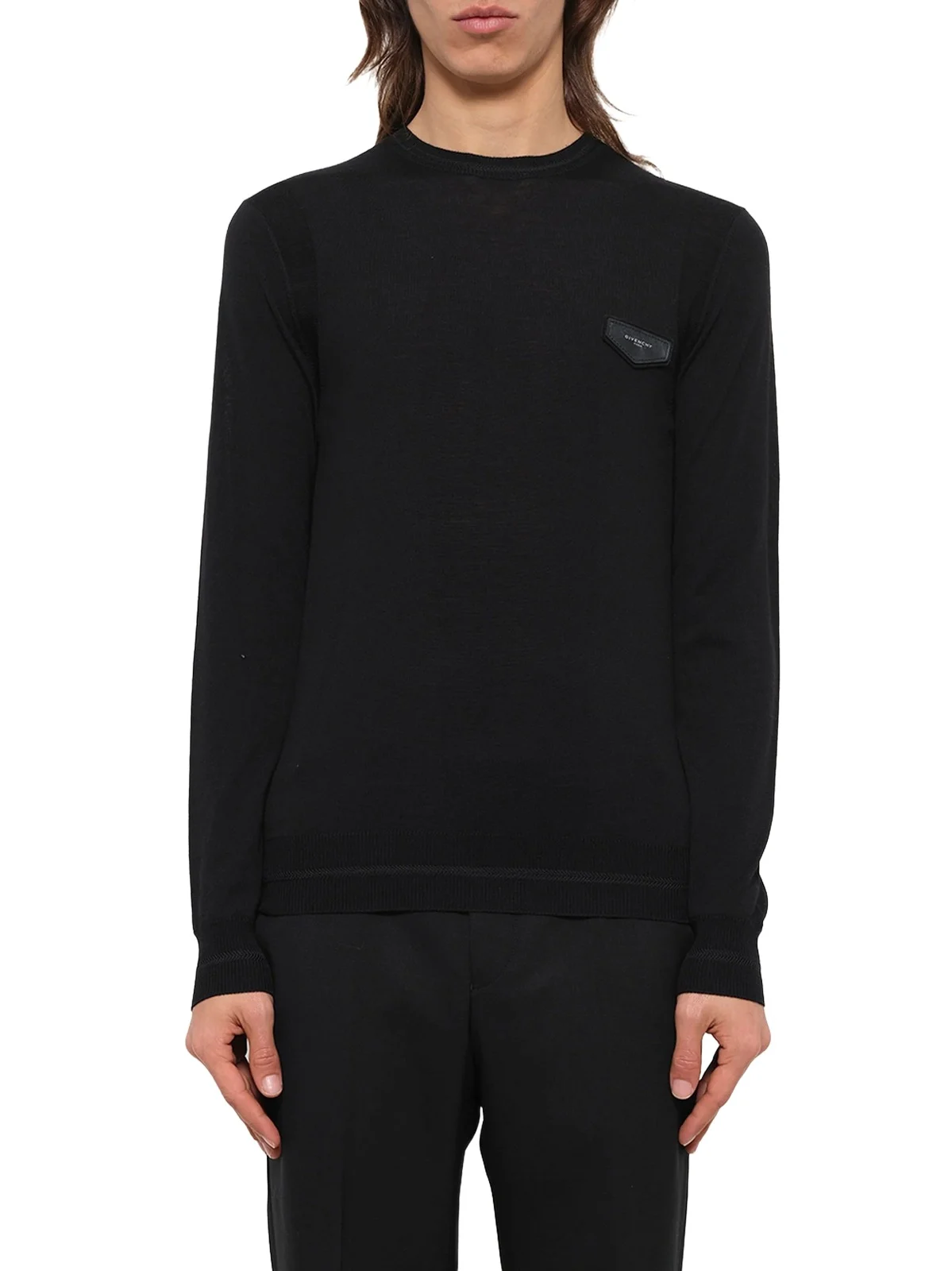 Givenchy Leather Patch Pullover