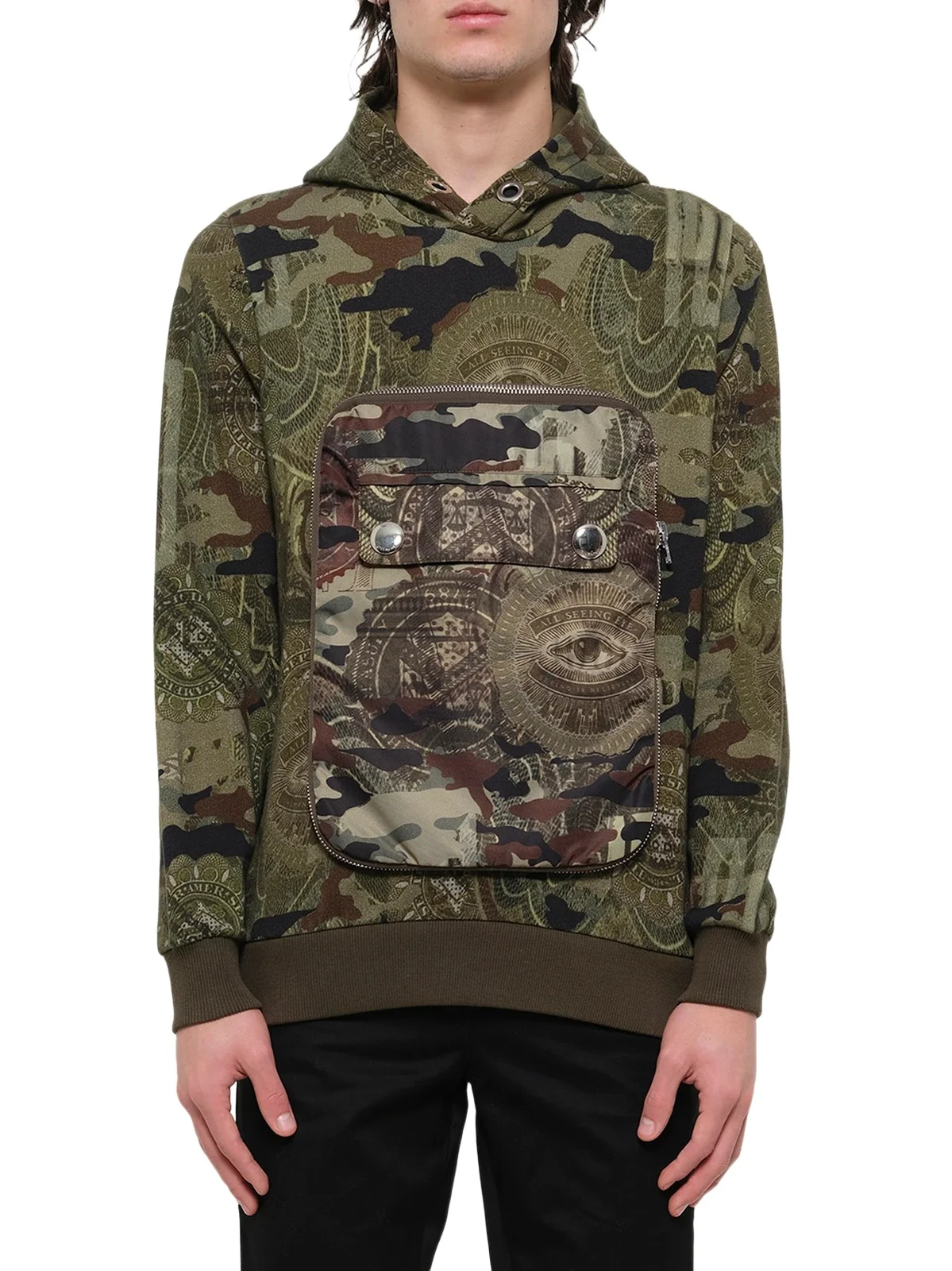 Givenchy Givenchy Podium Dollar Hoodie in Camo