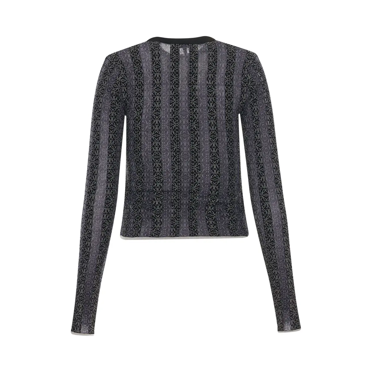 Loewe Anagram Devore Viscose Sweater | Thumbnail 4 Loewe Anagram Devore Viscose Sweater | Thumbnail 4
