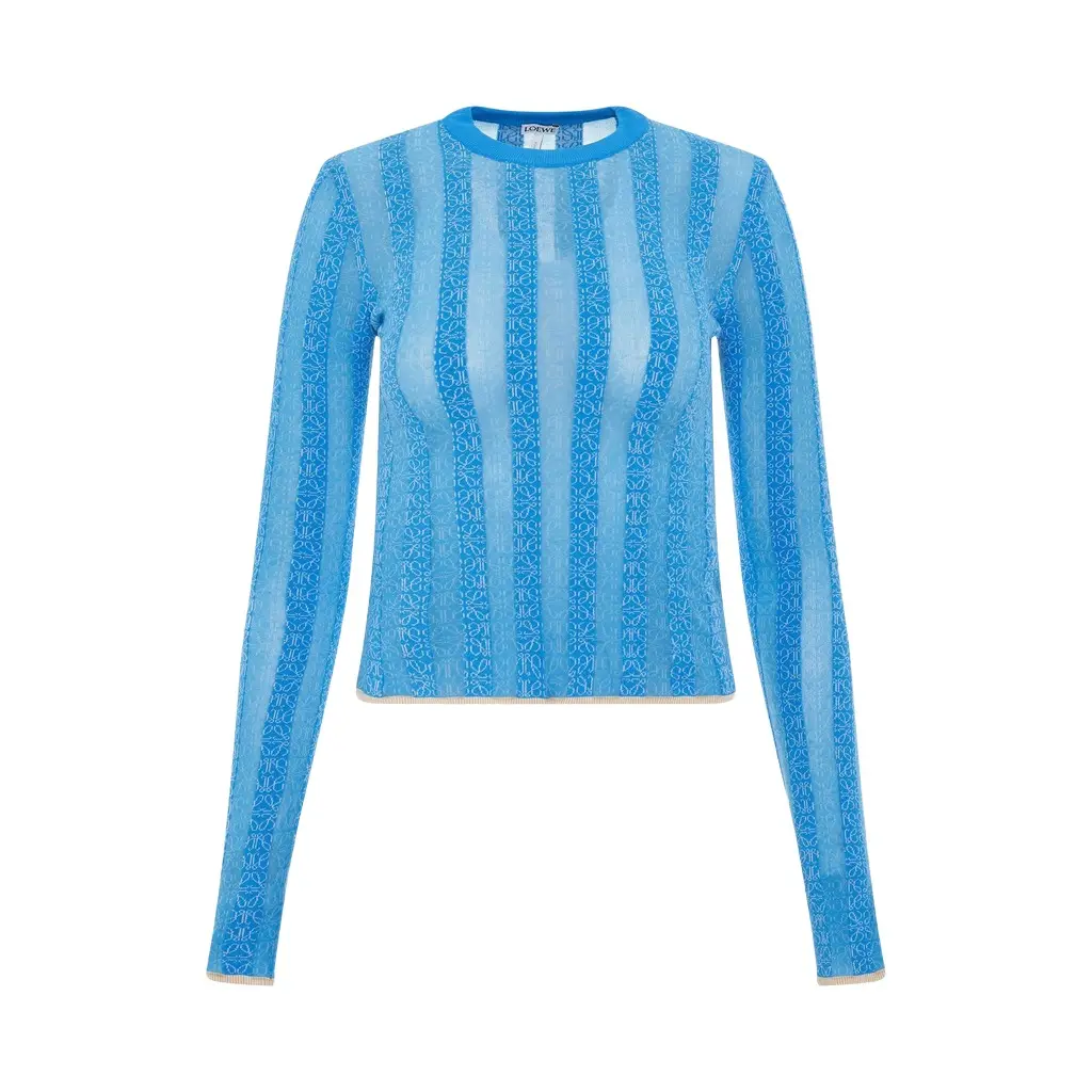 Loewe Anagram Devore Viscose Sweater