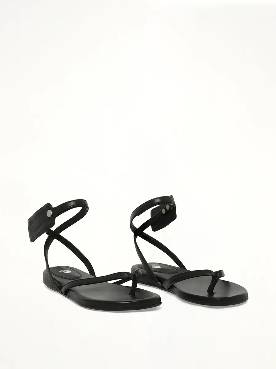 Off-White Ziptie Flat Sandal | Thumbnail 2 Off-White Ziptie Flat Sandal | Thumbnail 2