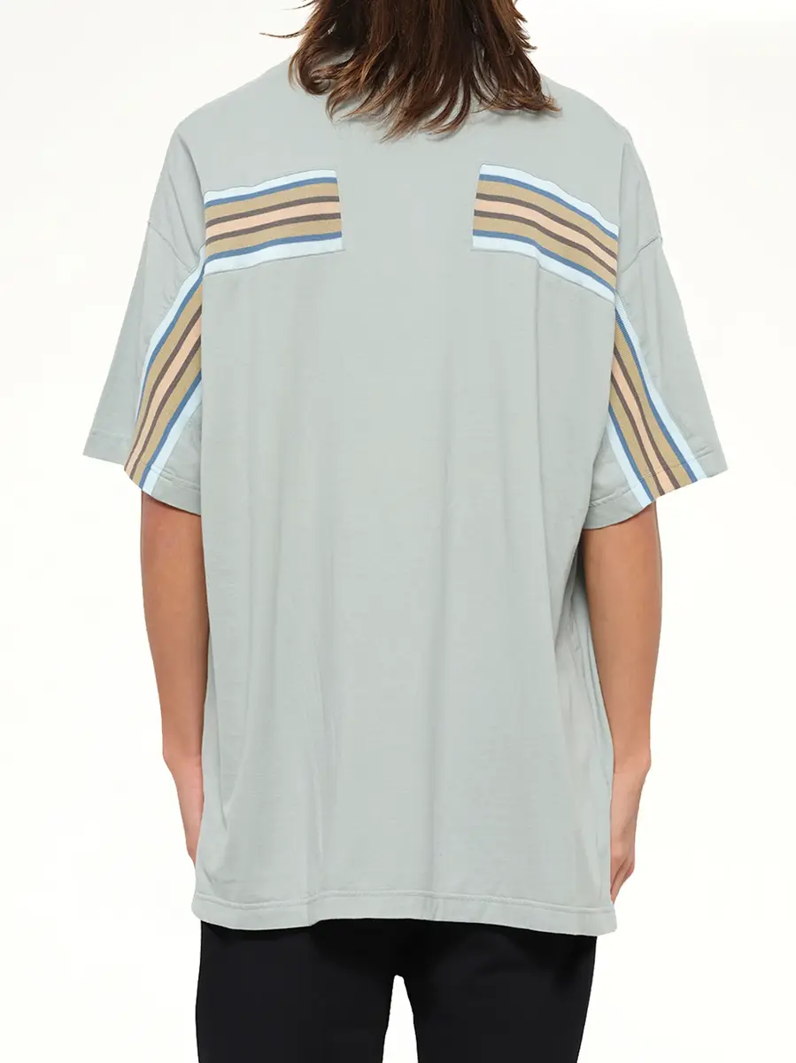 FACETASM Rib Big T-shirt in Smoke Blue | Thumbnail 3 FACETASM Rib Big T-shirt in Smoke Blue | Thumbnail 3