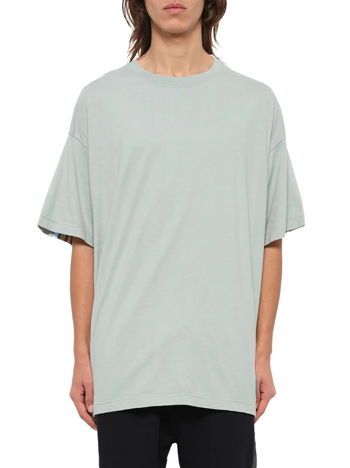 FACETASM Rib Big T-shirt in Smoke Blue