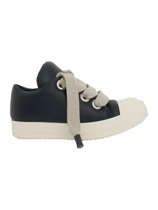 Jumbo Lace Padded Low Sneaker in Black/milk