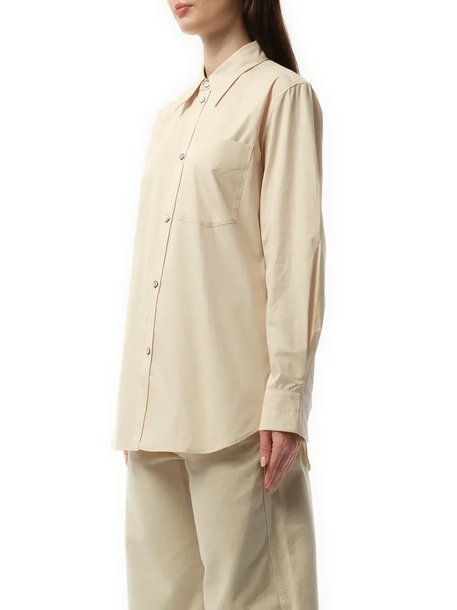 Lemaire Fitted Shirt in Light Cream | Thumbnail 5 Lemaire Fitted Shirt in Light Cream | Thumbnail 5