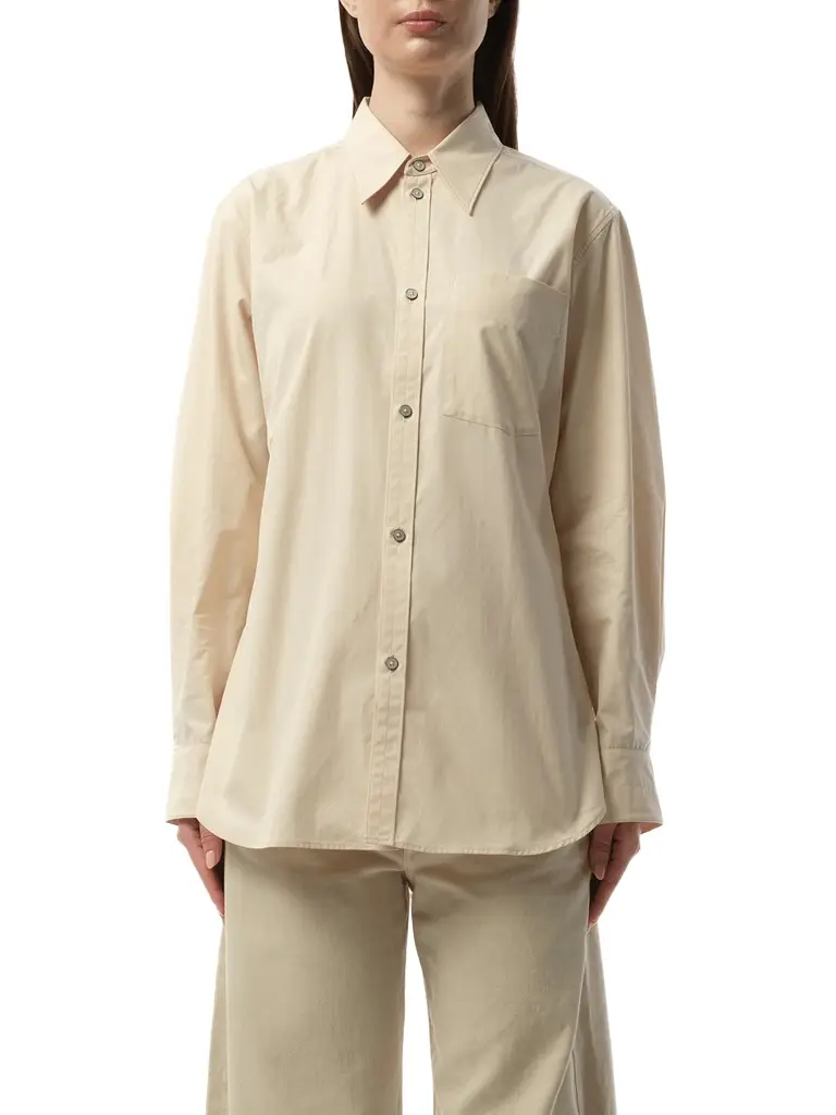 Lemaire Fitted Shirt in Light Cream