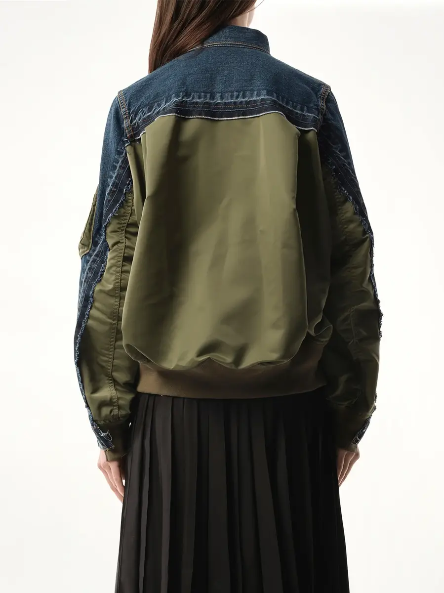 Sacai Denim Nylon Twill Jacket | Thumbnail 6 Sacai Denim Nylon Twill Jacket | Thumbnail 6