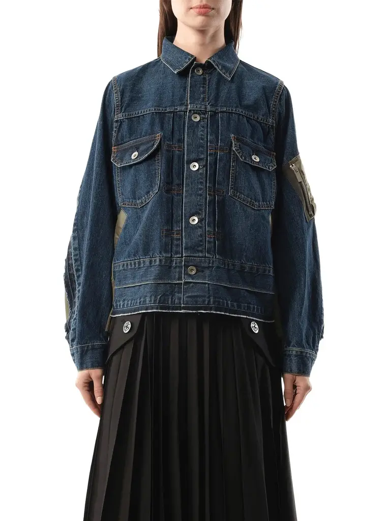 Denim Nylon Twill Jacket Denim Nylon Twill Jacket