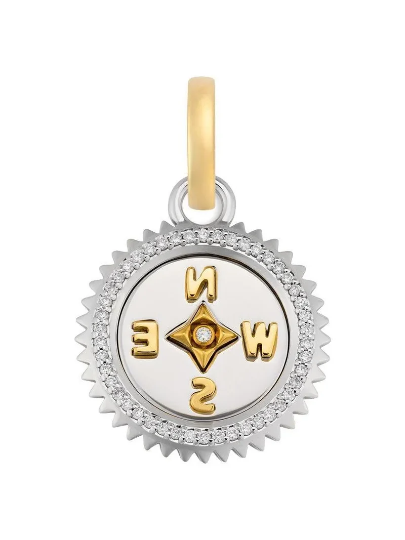 Foundrae Diamond Baby Internal Compass Medallion
