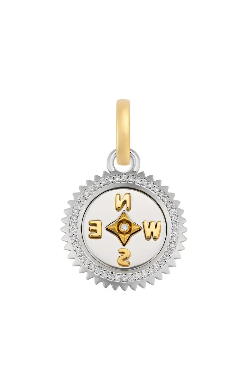 Foundrae Diamond Baby Internal Compass Medallion