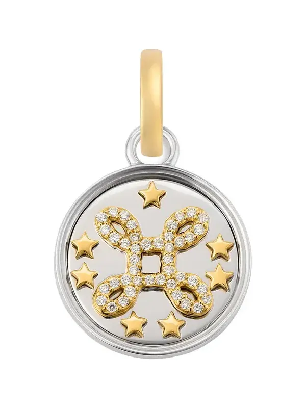 Foundrae Diamond Baby True Love Love Knot Medallion