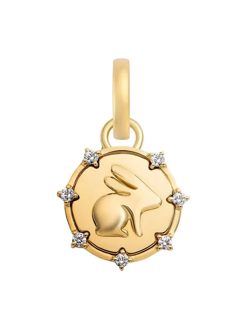 Diamond True Love Bunny Miniature Medallion Diamond True Love Bunny Miniature Medallion