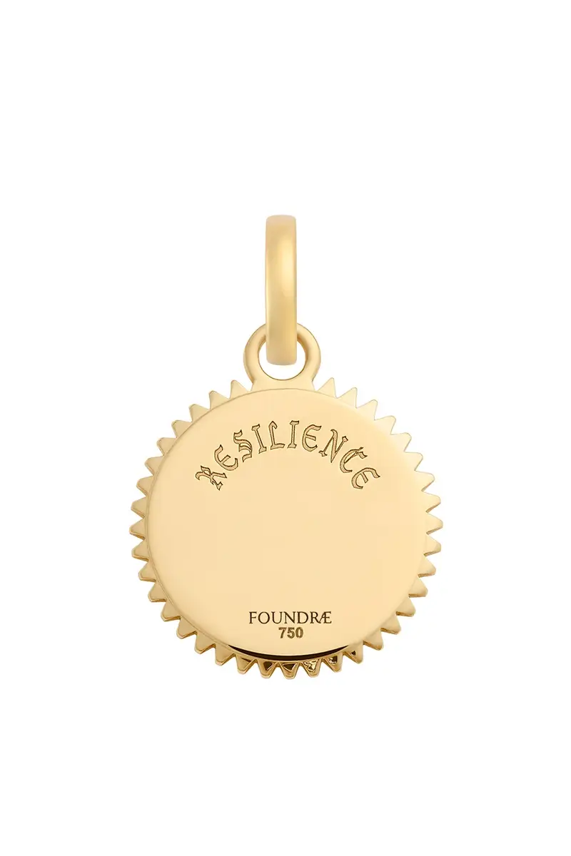 Foundrae Diamond Pave Resilience Baby Blossoms Medallion | Thumbnail 2 Foundrae Diamond Pave Resilience Baby Blossoms Medallion | Thumbnail 2