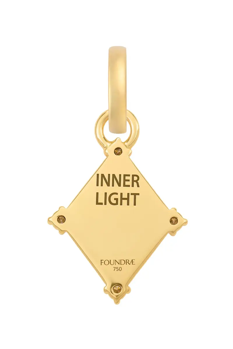Foundrae Diamond Pave Miniature Inner Light Pendant | Thumbnail 2