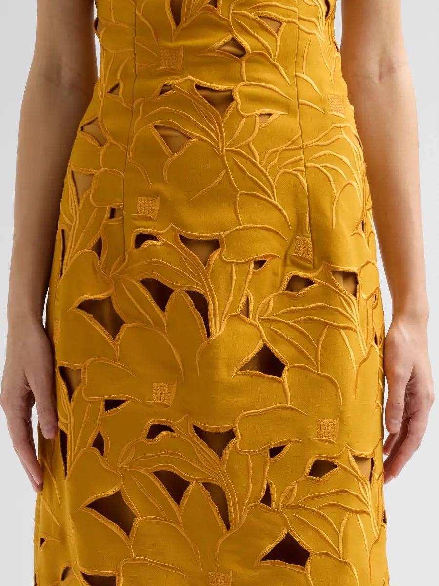 SACHIN & BABI Women's Pamela Embroidered Strapless Midi Dress | Thumbnail 5