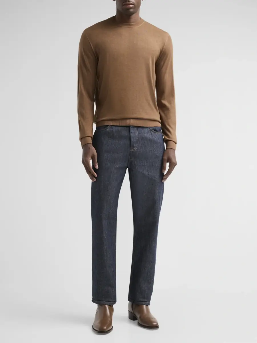 CORNELIANI Men's Crewneck Wool Sweater | Thumbnail 2 CORNELIANI Men's Crewneck Wool Sweater | Thumbnail 2