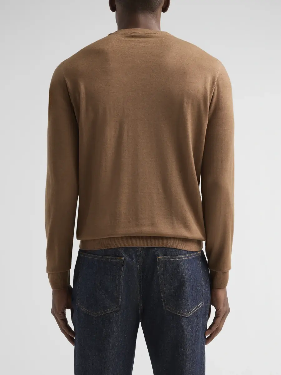 CORNELIANI Men's Crewneck Wool Sweater | Thumbnail 3 CORNELIANI Men's Crewneck Wool Sweater | Thumbnail 3