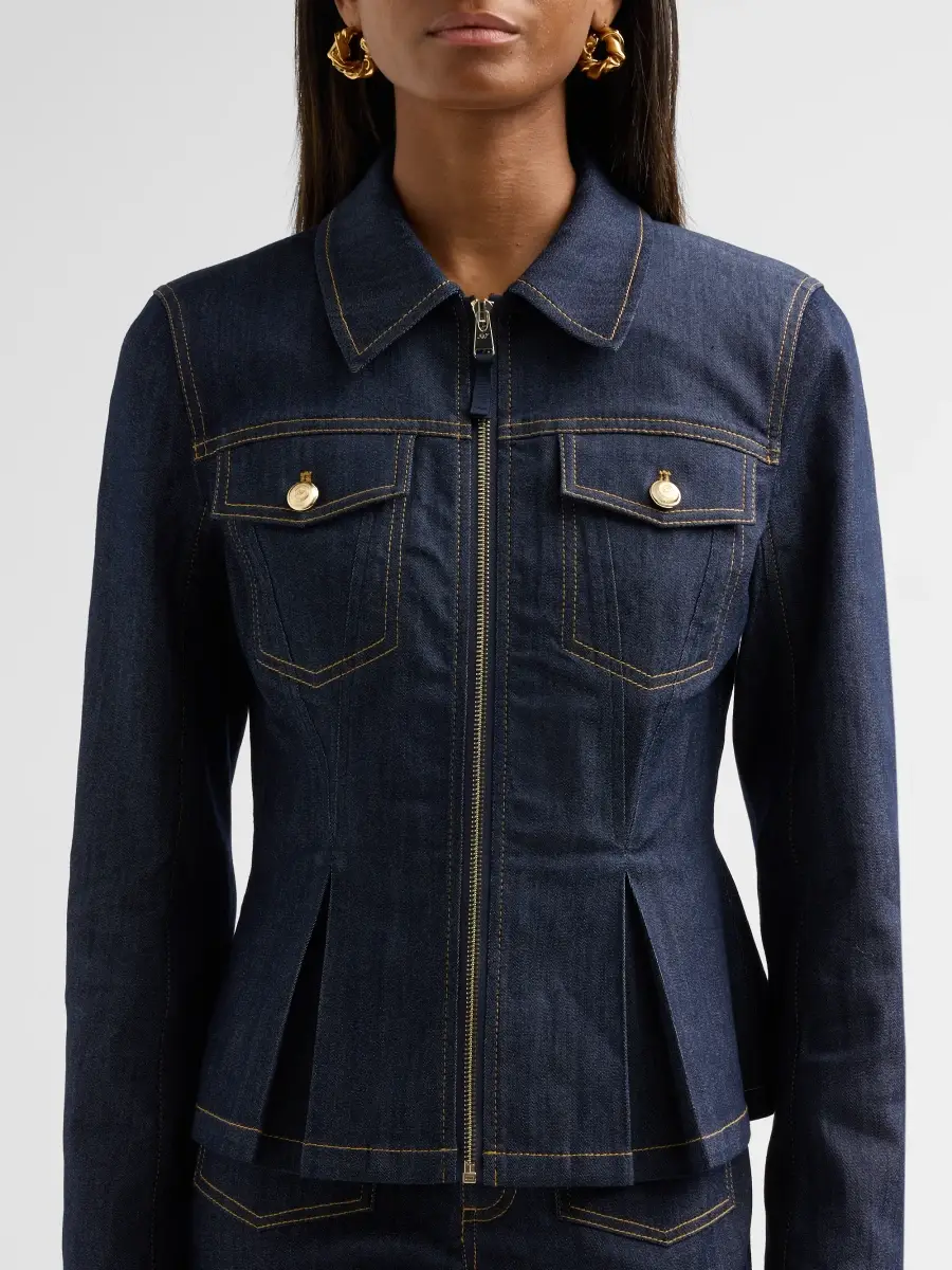 Cinq à Sept Women's Kaiya Cotton-Blend Denim Jacket | Thumbnail 5 Cinq à Sept Women's Kaiya Cotton-Blend Denim Jacket | Thumbnail 5
