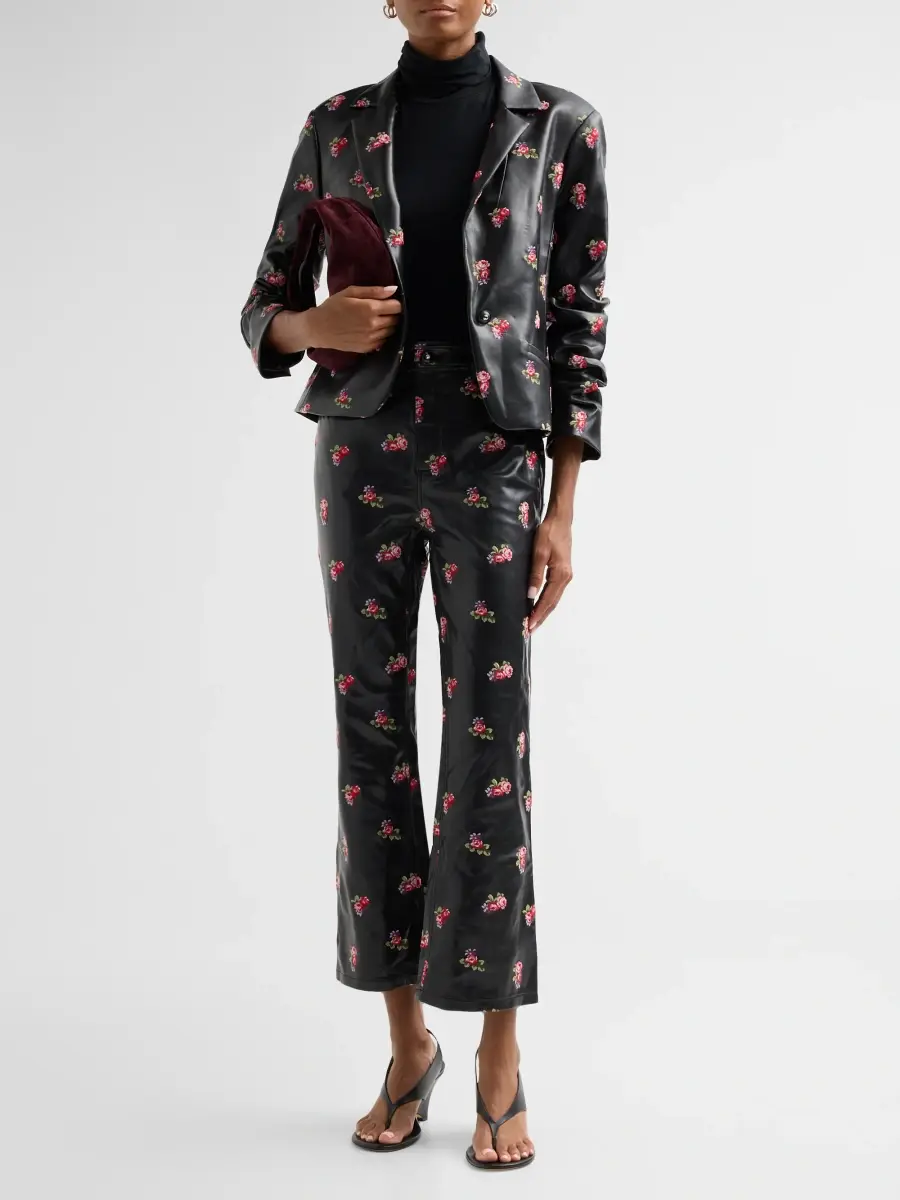 Cinq à Sept Women's Le Petit Khloe Rose-Print Blazer | Thumbnail 2 Cinq à Sept Women's Le Petit Khloe Rose-Print Blazer | Thumbnail 2