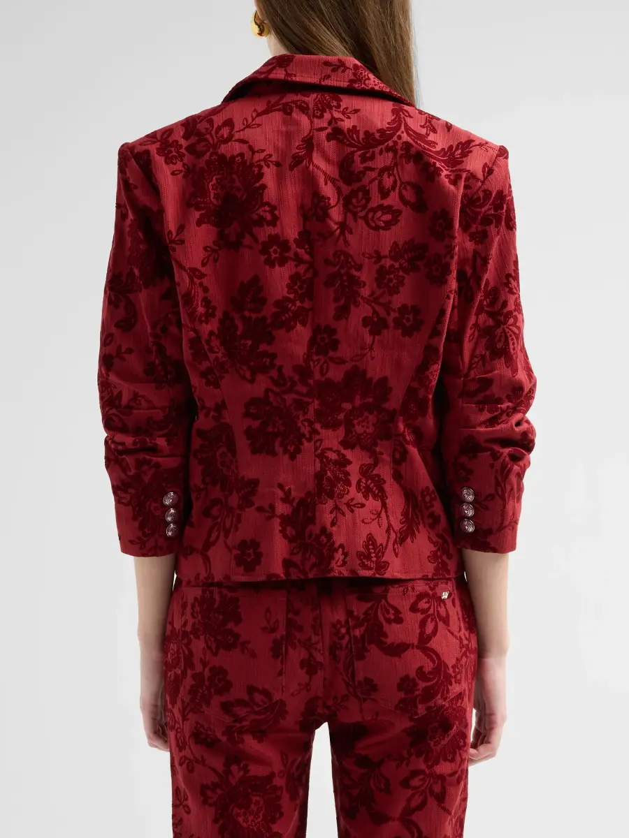 Cinq à Sept Women's Le Petit Khloe Paisley Stretch-Cotton Blazer | Thumbnail 3 Cinq à Sept Women's Le Petit Khloe Paisley Stretch-Cotton Blazer | Thumbnail 3