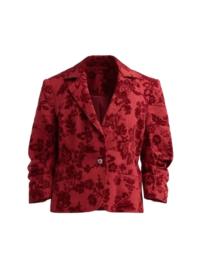 Cinq à Sept Women's Le Petit Khloe Paisley Stretch-Cotton Blazer