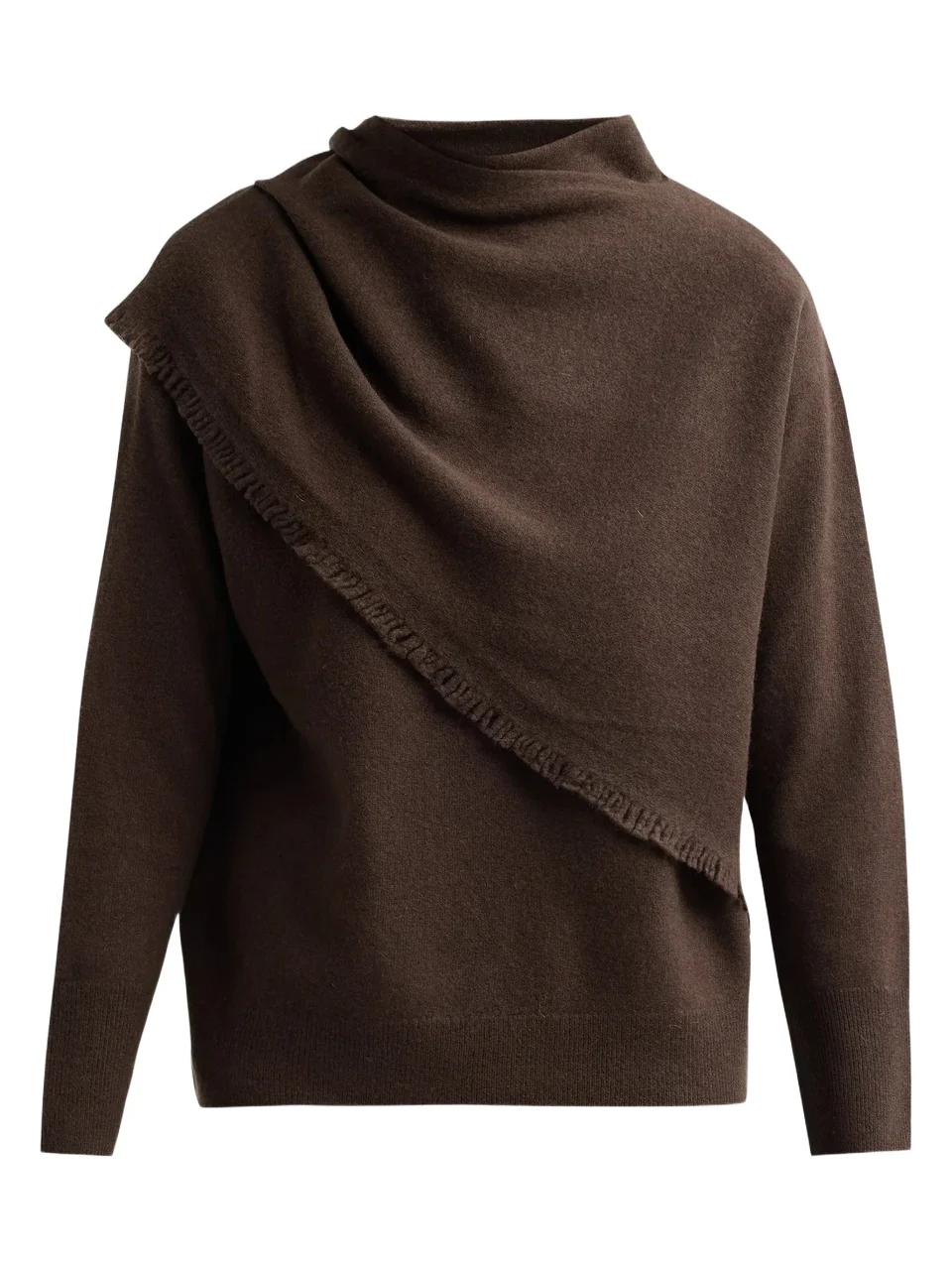Vince Women's Draped Fringe Scarf Sweater
