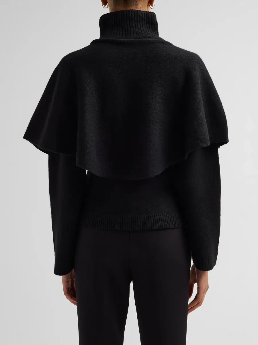 Vince Women's Turtleneck Wool-Blend Cape Cardigan | Thumbnail 3 Vince Women's Turtleneck Wool-Blend Cape Cardigan | Thumbnail 3