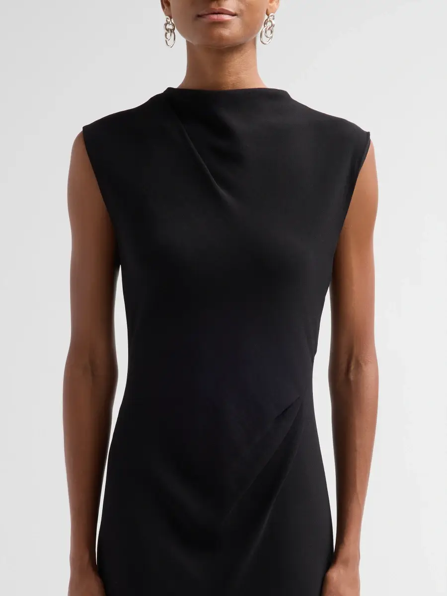 Vince Women's Draped Mock Turtleneck Maxi Dress | Thumbnail 5 Vince Women's Draped Mock Turtleneck Maxi Dress | Thumbnail 5